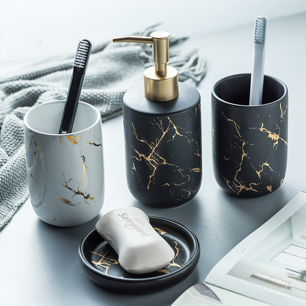 Frost Marble Bathroom Accessories Set
